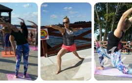 Yoga on the beach