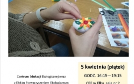 WARSZTATY RĘKODZIEŁA ARTYSTYCZNEGO "OZDABIANIE JAJEK METODĄ QUILLINGU"