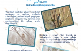 Obrączkowanie ptaków w ogrodzie CEE - Akcja Karmnik