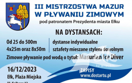 III Mistrzostwa Mazur w pływaniu zimowym