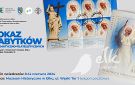 Pokaz nabytków numizmatyczno-filatelistycznych związanych z Patronem Miasta Ełku św. Janem Pawłem II