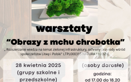 Warsztaty Obrazy z mchu chrobotka - LTPL000315 NATURE AND PEOPLE