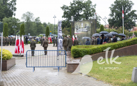 Ełk - przysięga żołnierzy WOT z 4. Warmińsko-Mazurskiej Brygady Obrony Terytorialnej