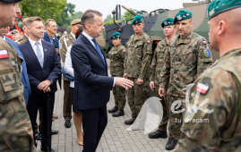 Ełk - przysięga żołnierzy WOT z 4. Warmińsko-Mazurskiej Brygady Obrony Terytorialnej