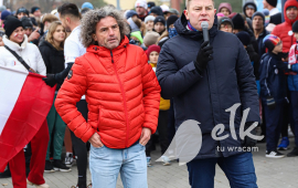 Bieg Niepodległości, na zdjęciu Ireneusz Dzienisiewicz i Dariusz Jeżewski