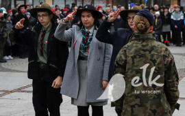 Obchody Narodowego Święta Niepodległości, Delegacja składająca kwiaty